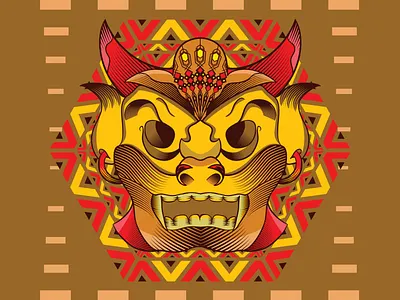 The Mask artwork artworkforsale design freebie gaming logo illustration logo mascot design tshirt design vector