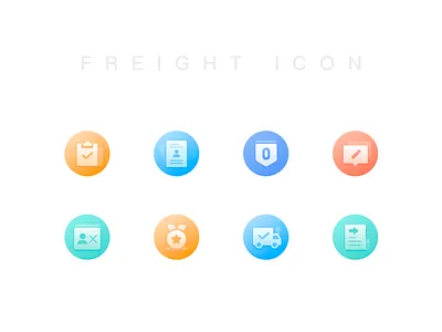 Freight Credit Icon app colour design freight icon
