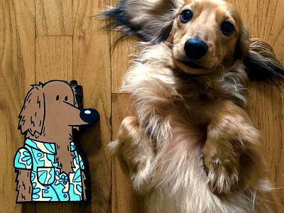 Wood Cutouts dog paint wood