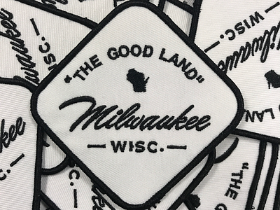 Milwaukee Patch lettering patch design script