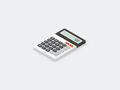Daily UI #004 - Calculator 3d adobe illustrator calculator daily ui 004 design illustration isometric ui ux
