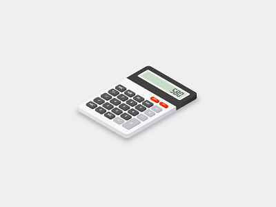 Daily UI #004 - Calculator 3d adobe illustrator calculator daily ui 004 design illustration isometric ui ux