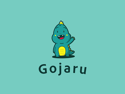 Gojaru blue branding character cute design dino dinosaurs fun godzilla hero icon illustration mascot mascot character