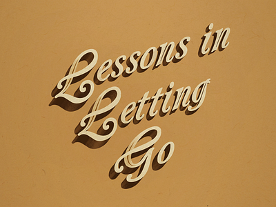 Lessons in Letting Go book cover book cover design type type illustration typography