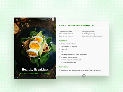 Daily UI Day 040 100 days challenge dailyui day 40 receipt recipe