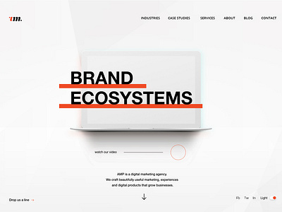 AMP Agency Concept 1 branding design ui ux web website