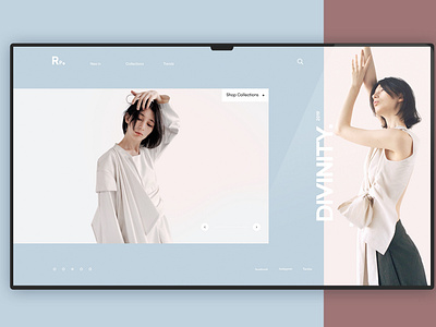 Fashion clean website design minimal ui ui ux design web desgin