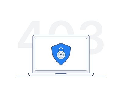 🛡️ 403 - Forbidden 403 cms crm design forbidden icon illustration sketch vector web