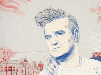 Thursday is pathetic drawing illustration kyle brushes lyrics manchester morrissey music portrait the smiths