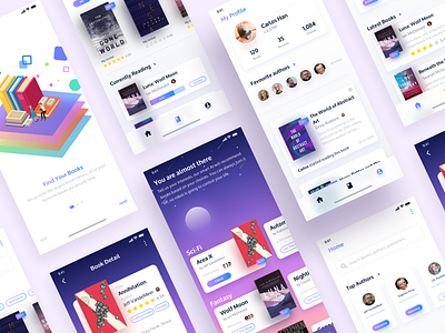 BOOK app design ui