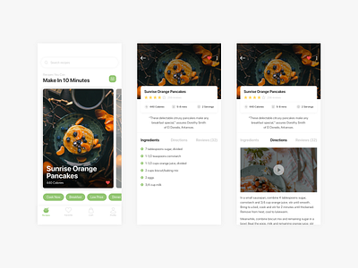 Daily UI #040 - Recipe 040 dailyui food mobile app recipe ui ux