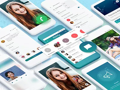chat App UI app animation app concept art chat app design visualisation