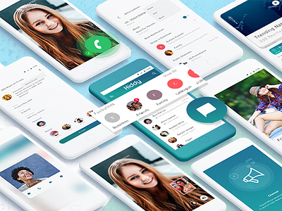 chat App UI app animation app concept art chat app design visualisation