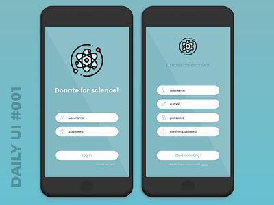 Daily UI #1 - Sign Up app daily 100 daily ui 001 design login page sign up page ui