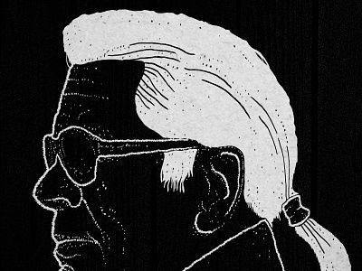 Illustration of Karl Lagerfeld artwork black black white design digital drawing emperor fasion illu illustration illustration art illustrator karl karllagerfeld lagerfeld photoshop style wacom intuos wacom tablet white