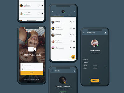 MLS App® - Layout app app concept branding call color company design flat interaction mobile mobile app design ui ux video calls visual web
