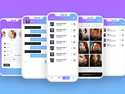 Clubluk - Social App app app design application development mobile app mobile app development social app ui ux design