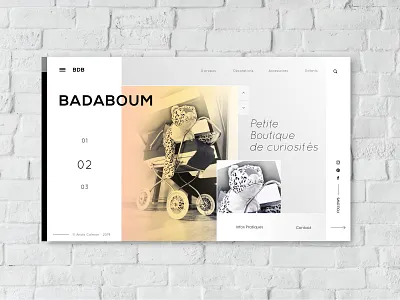 Badaboum V2 art artist design illustraor illustration photoshop shop sketch 3 ui uidesign uiux design vector vintage
