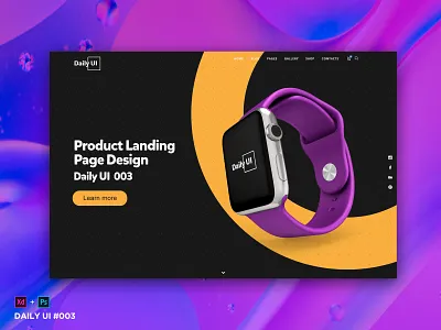 Daily UI 003 Landing Page adobexd dailyui dailyui 003 dailyuichallange ecommerce landing page ui ux design ux