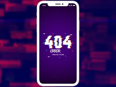 404 Error 404 design element error error 404 illustration illustrator mobile app screen ui ux