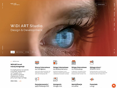 Creative Design Agency Website creative design design agency developement dribbble illustration strona www ui web agency web design web design agency webdesign