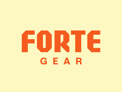 Forte Gear apparel branding equipment hiking identity lettering logo nature outdoor trail type typography