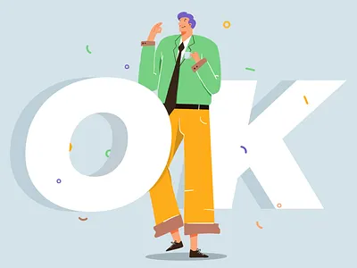 Everything is Ok! color design illustration sketch