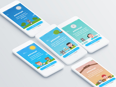 patisosyal app illustration mobile pati pet pet app ui ux