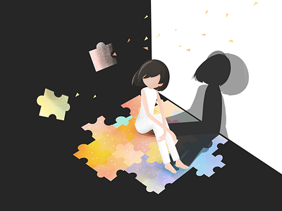 Waiting illustration