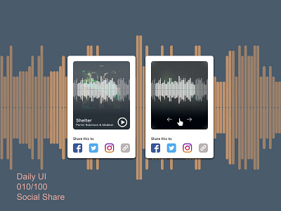 Daily UI 010 Social Share dailyui 010 dailyui100 socialshare