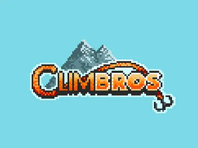 Climbros Game Logo branding climb game game art logo logotype pixel art