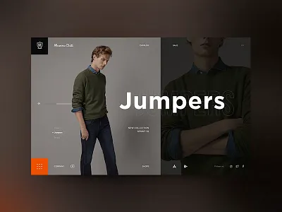 simple page branding design ecommerce massimo dutti minimal online shop ui ux web website