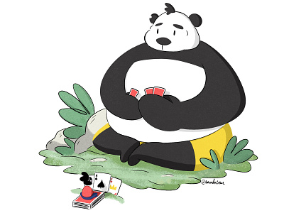Giant Bear bear cards digital art illustration photoshop