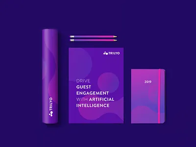 Trilyo : Brand Stationery artificial intelligence brand agency brand and identity brand design brand development brand identity branding collateral design corporate branding corporate brochure corporate business card gradient graphic illustration agency logo logo design logo design concept logoinspiration studio unlost vector