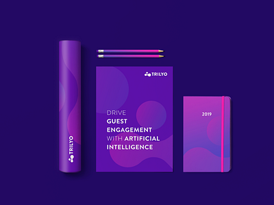 Trilyo : Brand Stationery artificial intelligence brand agency brand and identity brand design brand development brand identity branding collateral design corporate branding corporate brochure corporate business card gradient graphic illustration agency logo logo design logo design concept logoinspiration studio unlost vector