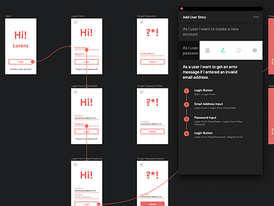 Superflow Darkmode darkmode design expierience flow interface sketch sketch plugin user userflow ux ux ui work in progress