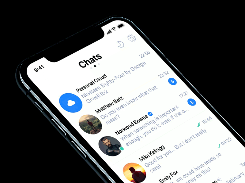 Telegram X interaction redesign concept /// Night mode adobe xd app apple design flat gradient interaction interaction animation interaction concept interaction design interface interface design ios minimal photoshop popular ui ux vector web