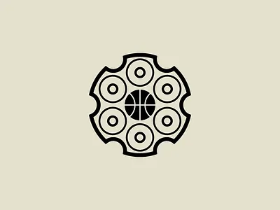 Basketball Revolver — Icon basketball bullet gun nba pistol revolver six shooter