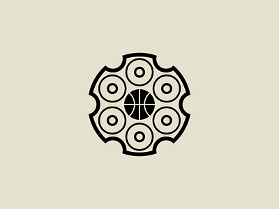 Basketball Revolver — Icon basketball bullet gun nba pistol revolver six shooter