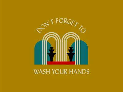 Bathroom Sign abstact design flat illustration signage simple symmetry typography vector vector art