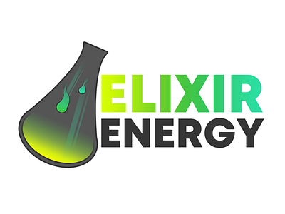 Elixir Energy branding design digital illustration logo logo design typography vector