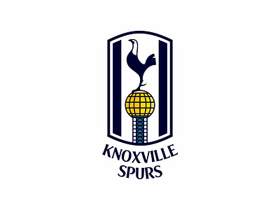 Knoxville Spurs Logo badge ball crest illustration knoxville logo soccer sports spurs sunsphere tottenham