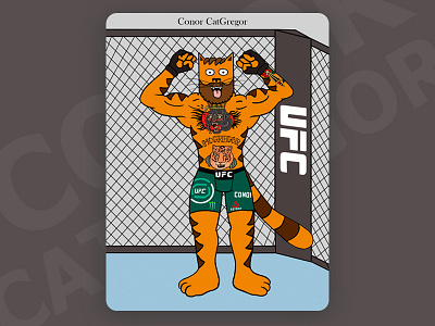 Conor CatGregor art book cat cat art cat drawing cat illustration catalex art character conor mcgregor design draw fight fighter illustration mcgregor mma notorious octagon ufc victory