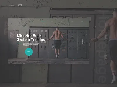 Website for Personal Trainer design interface ios minimal typography ui ux web website