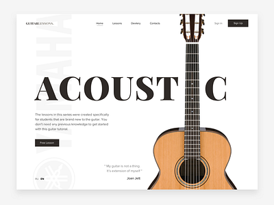 🎸Guitar UI Card concept creative design guitar music sound ui ui card ui cards ui challange web yamaha