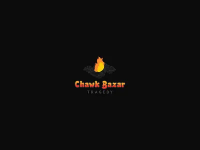 Chawk Bazar Tragedy Logo, Daily Logo challenge #13 branding branding design chwakbazar creative design art fire fire escape flat illustration logo logo 3d logo a day logo alphabet logo animation logo design logo design challenge logo design concept logos tragedy typography