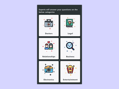 Expert Answers answers app expert mobile questions ui ux