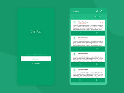 Exertion app that makes life better app app design flat ui ux