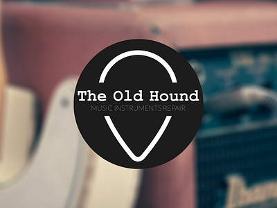 The Old Hound - Music logo branding design identity logo music repair