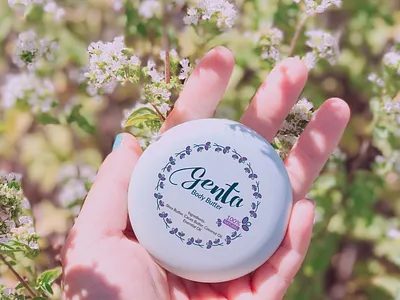 Genta Body Butter bio butter cosmetic cosmetics design flower graphicdesgn graphicdesigner graphicdesigners mockup mockup design nature oil vector